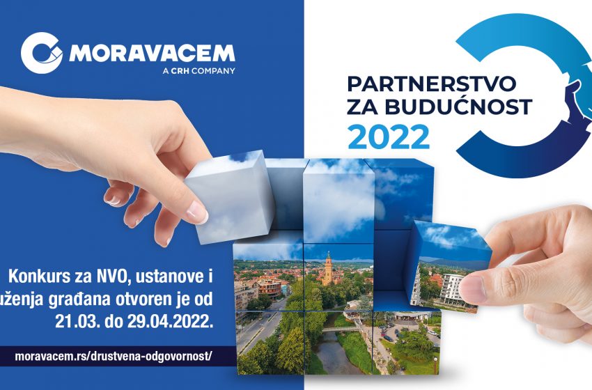  Ovogodišnji konkurs „Partnerstvo za budućnost“ kompanije Moravacem otvoren do 29. aprila