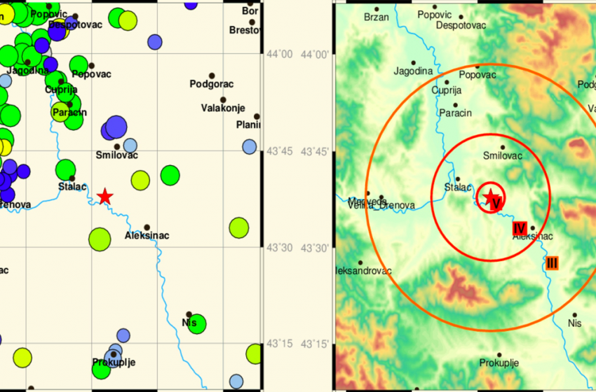  Epicentar zemljotresa magnitude 3,8 po Rihteru u Lipovcu kod Ražnja