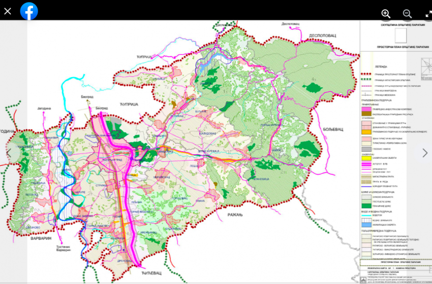  Na teritoriji opštine Paraćin 20 područja planirano za proglašavanje zaštićenim