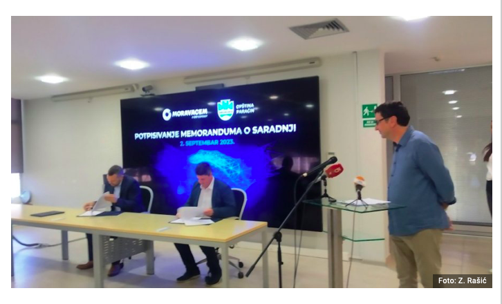  Fabrika cementa Moravacem i Opština Paraćin potpisale memorandum o saradnji