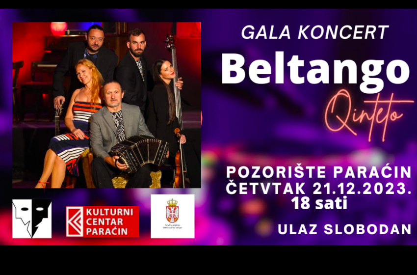  Koncert kvinteta Beltango u četvrtak počinje u 18h
