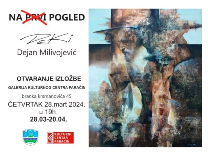  Otvaranje izložbe slika „Na prvi pogled“ Dejana Dekija Milivojevića u četvrtak u Kulturnom centru
