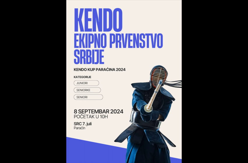 KENDO kup Paraćina u nedelju u Hali sportova